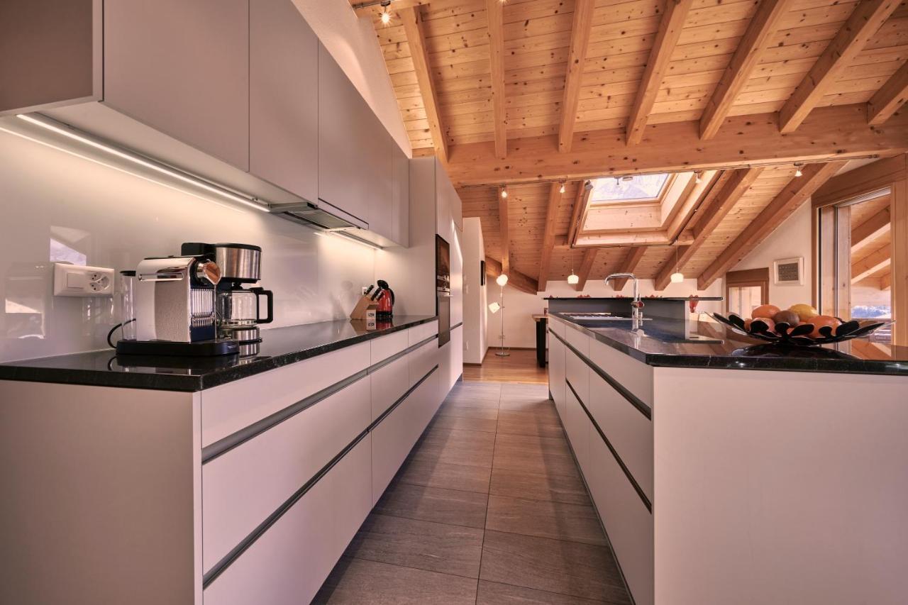 Chalet Bergfrieden Penthouse Wengen Bagian luar foto