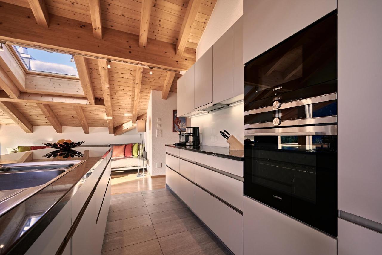 Chalet Bergfrieden Penthouse Wengen Bagian luar foto